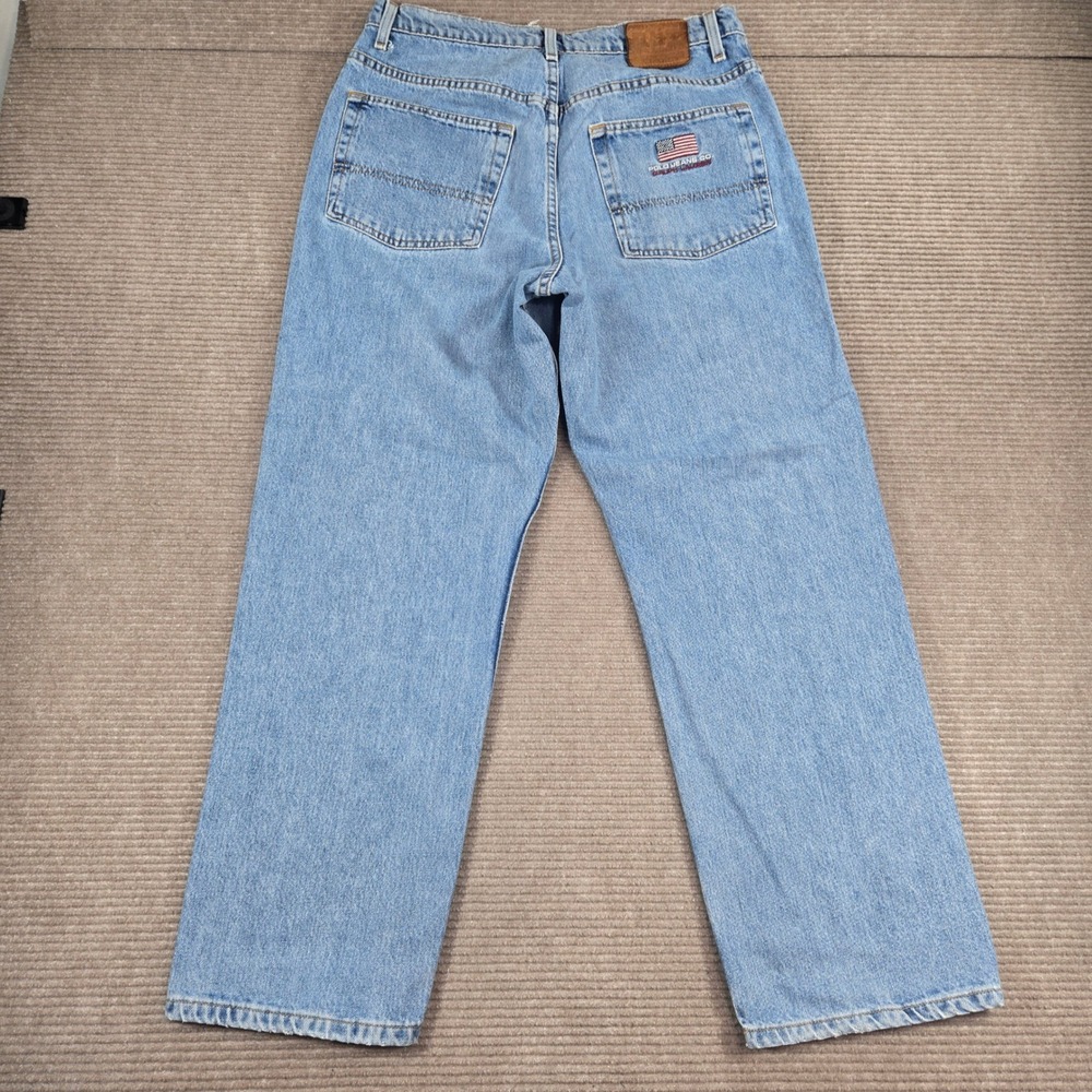 Polo Jeans Ralph Lauren Mens 32x30 Light Wash Loose Fit Denim Jeans 7206YA12848 - Picture 5 of 9
